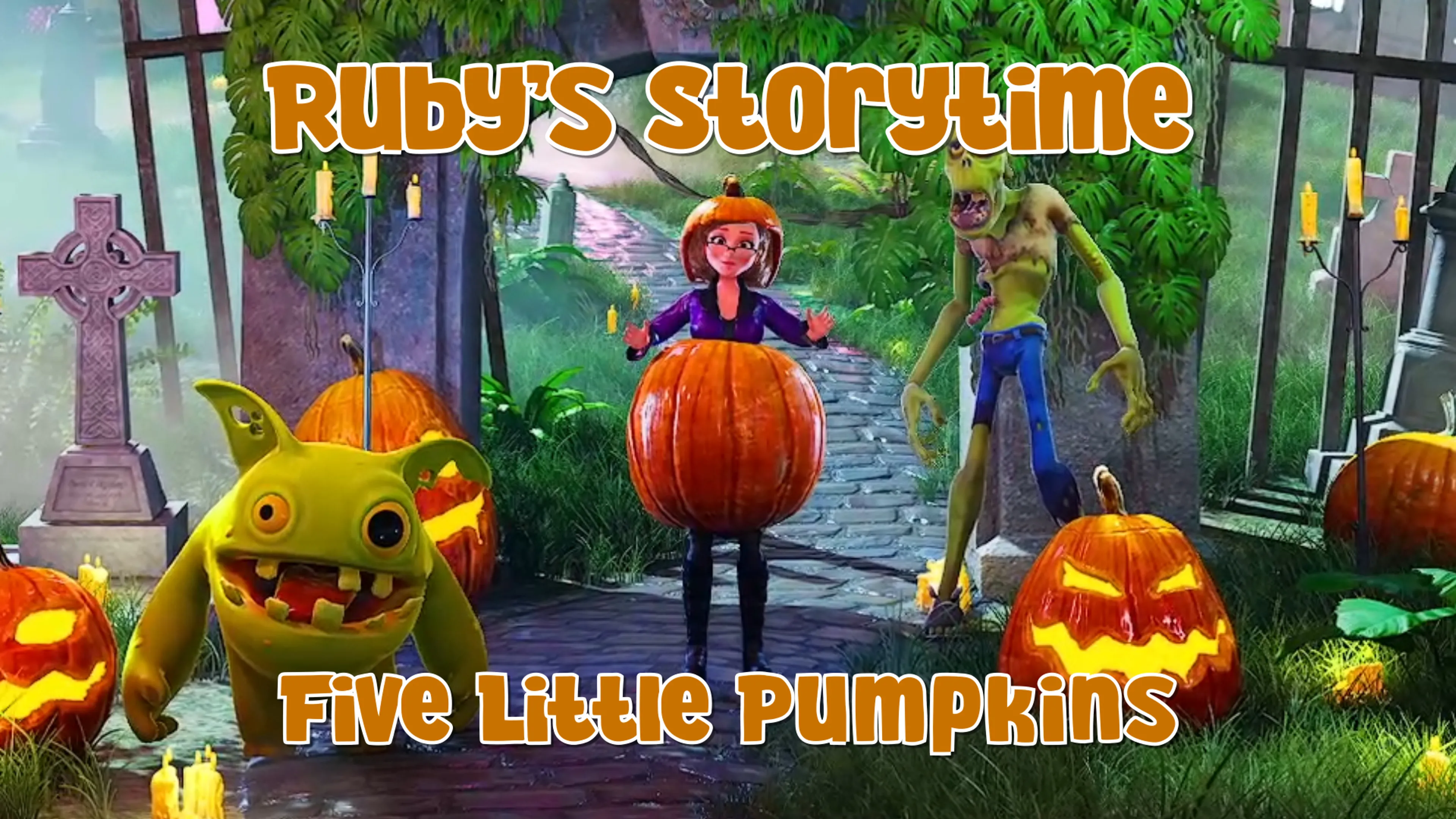 Rubys Storytime: Five Little Pumpkins poster